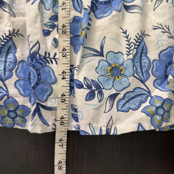 Haute Hippie Dress Womens 12 Floral Smocked Midi Ruffle Boho Mommy N Me NEW - Picture 11 of 12